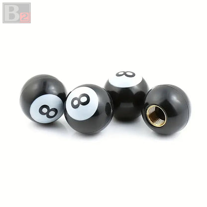 8 Ball Aluminum Tire Valve Caps