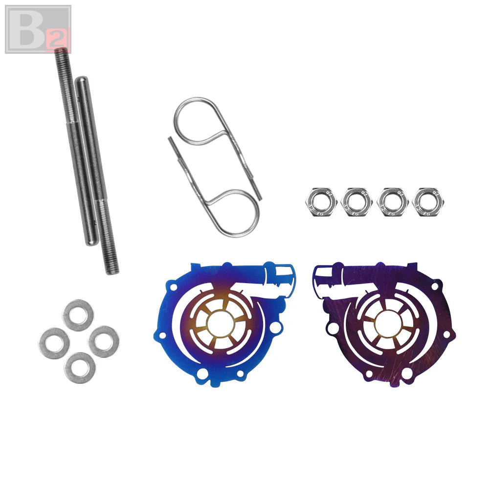 Turbo Shaped Car Hood Pin Kit Aluminum Alloy Hood Pin Lock