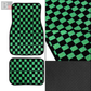 Checkered Floor Mats (Green)