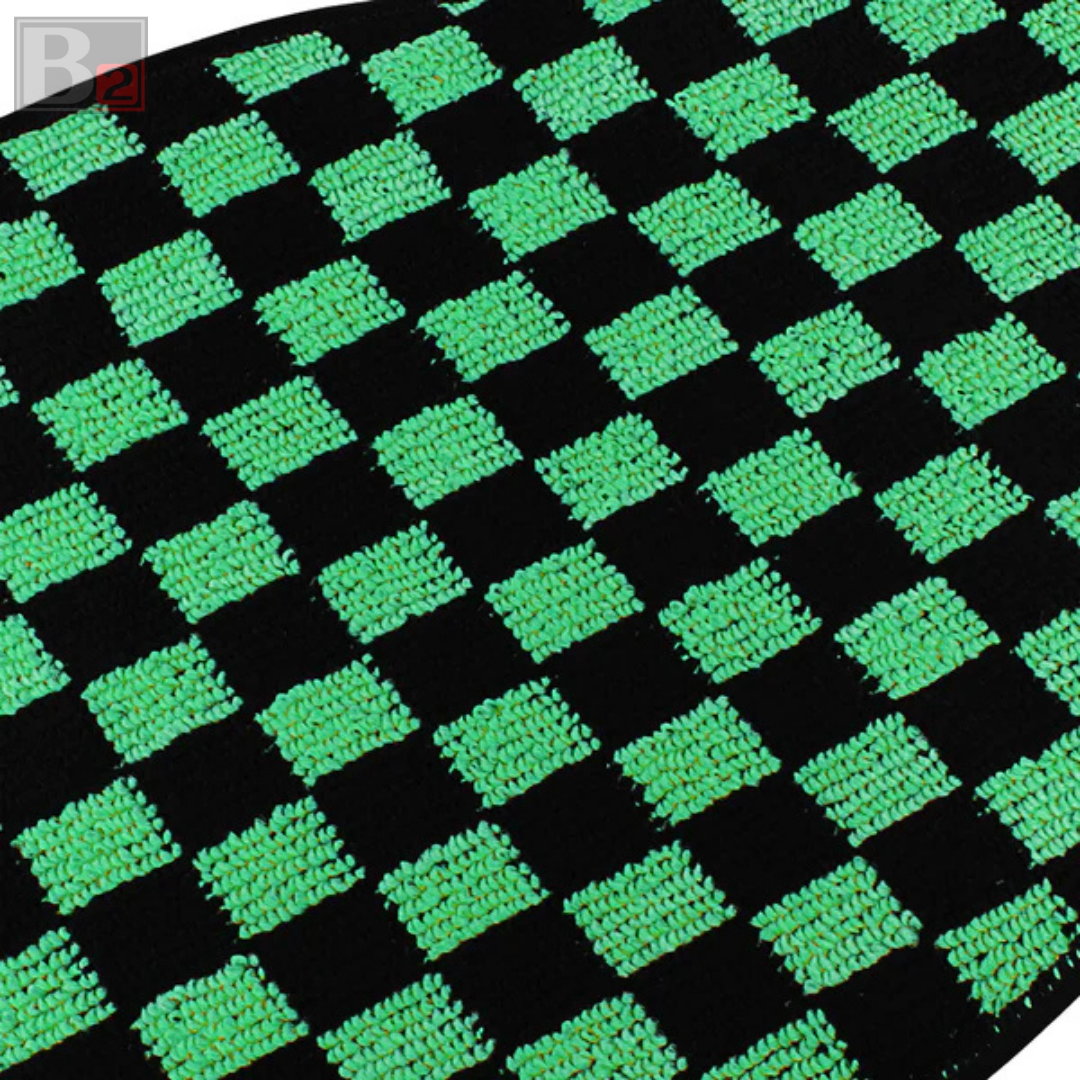 Checkered Floor Mats (Green)