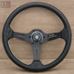 NARDI Classic 360mm Deep Dish Steering Wheel Leather with Black Finish