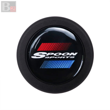 Spoon Horn Button - Black Red Blue