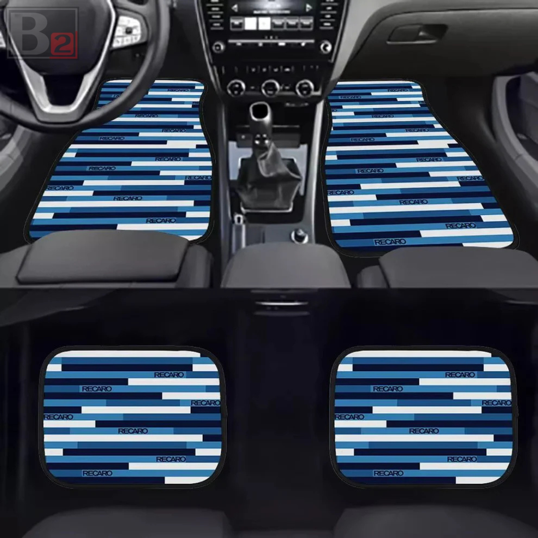 Recaro Stripe Floor Mats (Blue Camo)