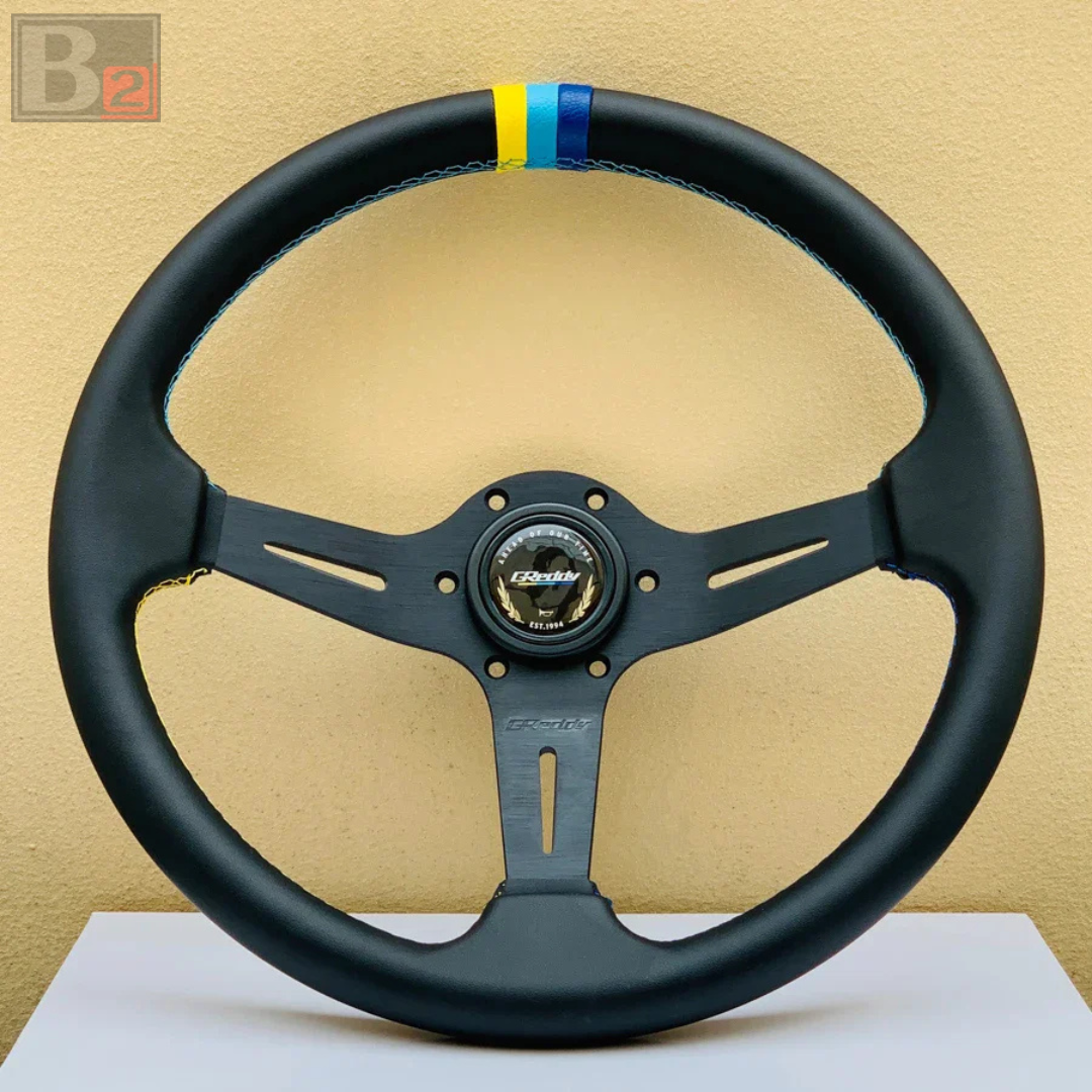 G Reddy Box GPP Greddy 360mm Leather Steering Wheel – Box 2 Motorsport