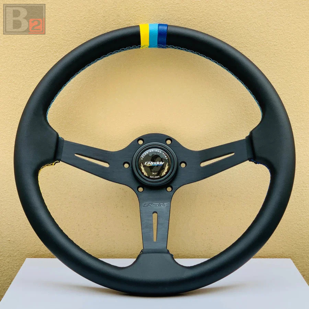 GPP Greddy 360mm Leather Steering Wheel