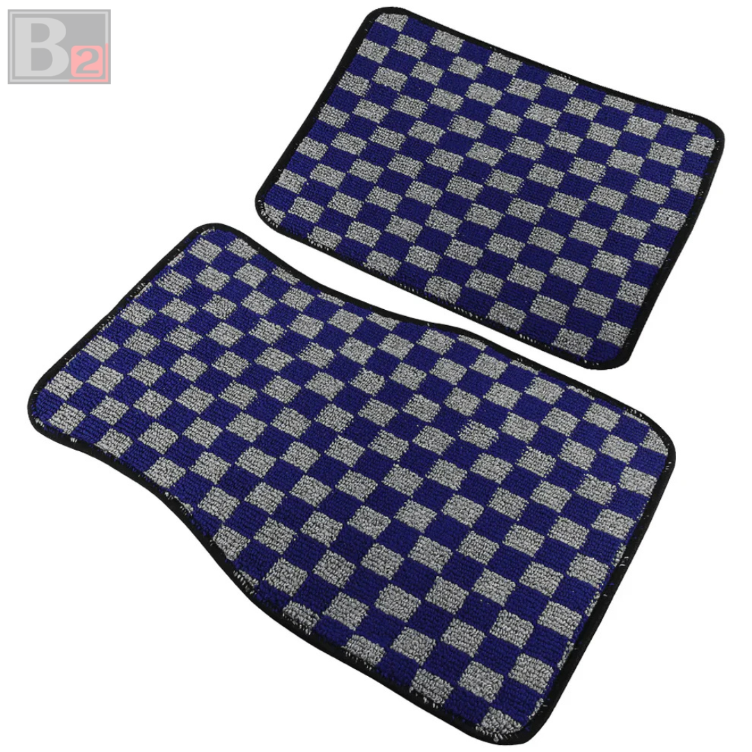 Checkered Floor Mats (Grey)