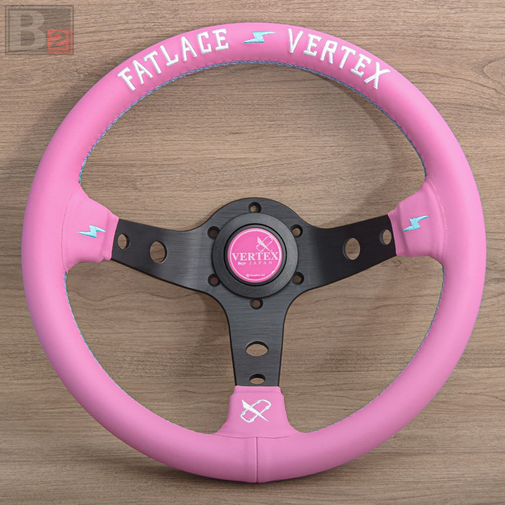 Vertex The Fast Life 330mm Steering Wheel (Pink)