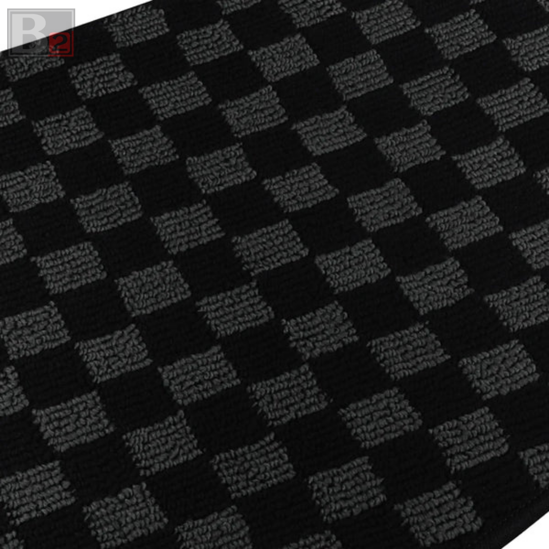 Checkered Floor Mats (Black)