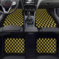 Checkered Floor Mats (Yellow)