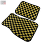 Checkered Floor Mats (Yellow)