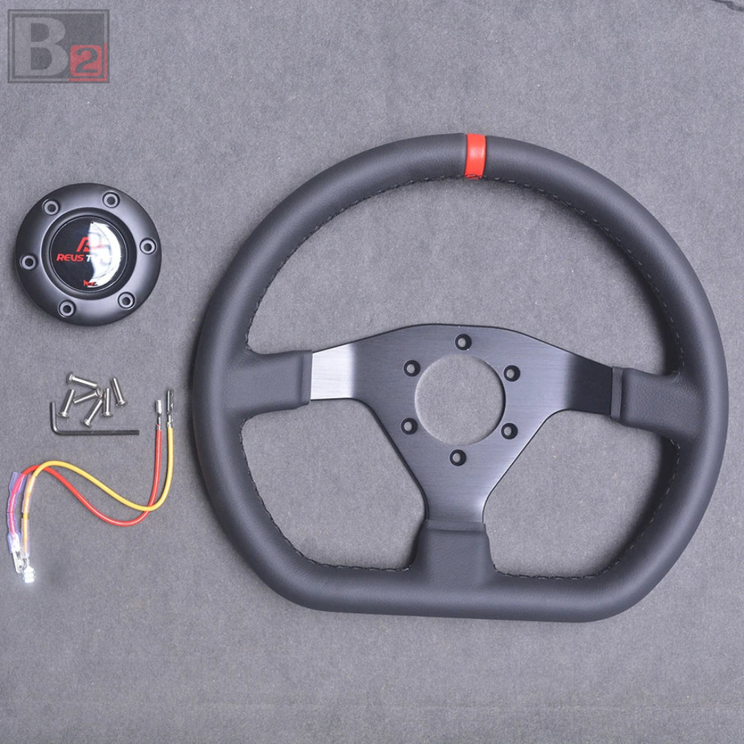 Revs Tuning Flat Bottom 330mm Steering Wheel