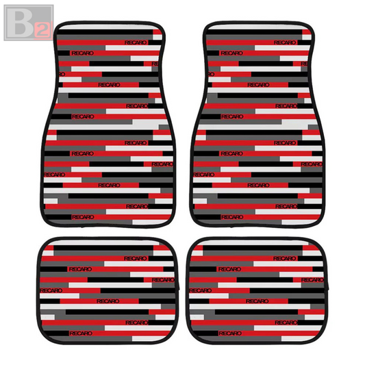 Recaro Stripe Floor Mats (Red)