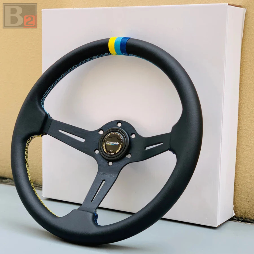 GPP Greddy 360mm Leather Steering Wheel