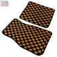 Checkered Floor Mats (Orange)