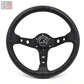 Vertex King Leather Steering Wheel Black 330mm