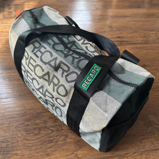 Recaro Duffle Bag - Gradient Grey with Black and Green Strap