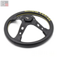 Vertex King Leather Steering Wheel Black 330mm