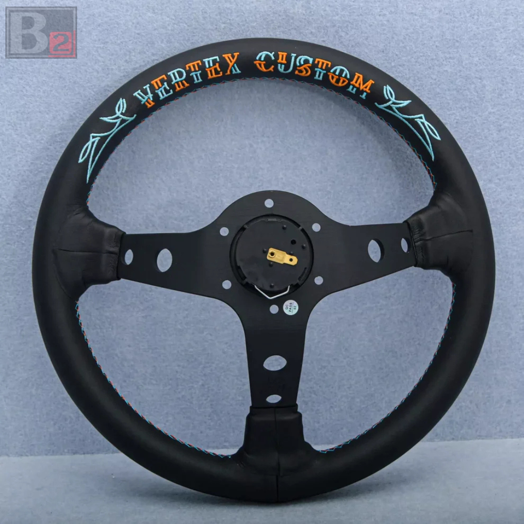 Vertex Custom Hells Racing 330mm Deep Dish Steering Wheel