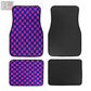 Checkered Floor Mats (Magenta)