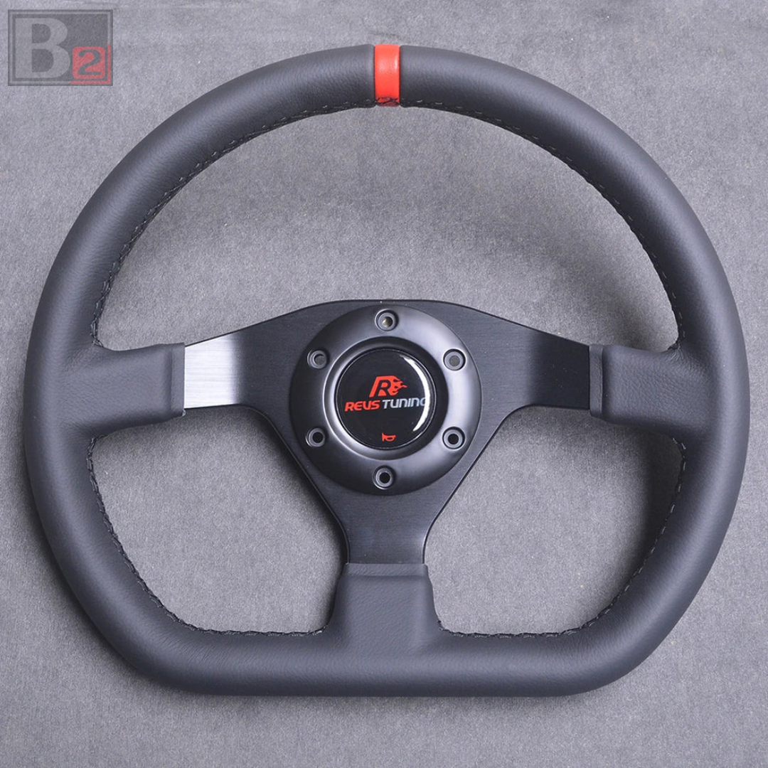 Revs Tuning Flat Bottom 330mm Steering Wheel