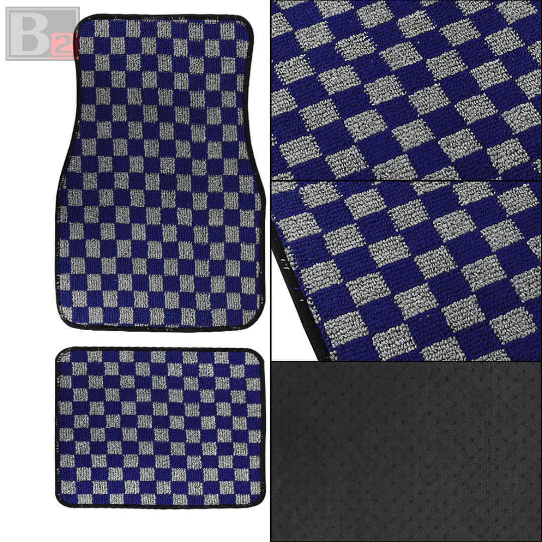 Checkered Floor Mats (Grey)