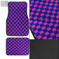 Checkered Floor Mats (Magenta)