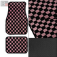 Checkered Floor Mats (Pink)