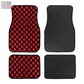 Checkered Floor Mats (Red)