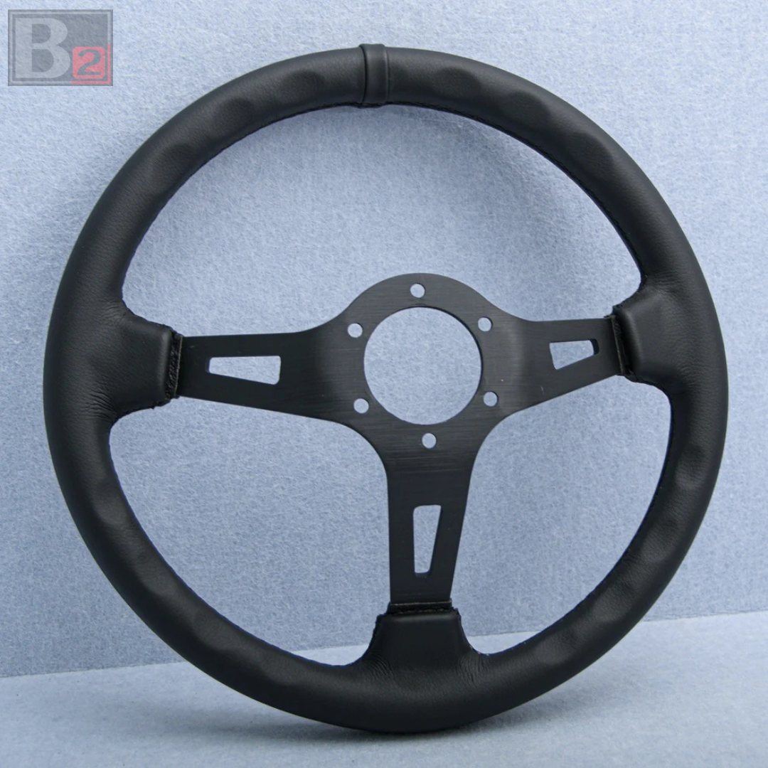 Momo Deep Dish 340mm Black Edition Steering Wheel