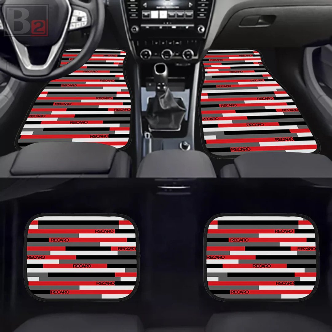 Recaro Stripe Floor Mats (Red)