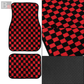 Checkered Floor Mats (Red)