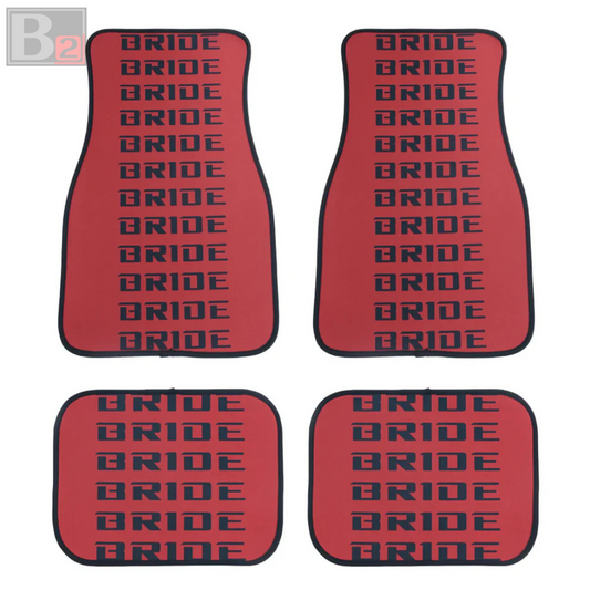 Bride Floor Mats (Red/Black)