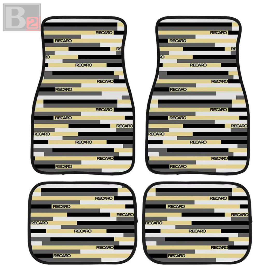 Recaro Stripe Floor Mats (Yellow Camo)