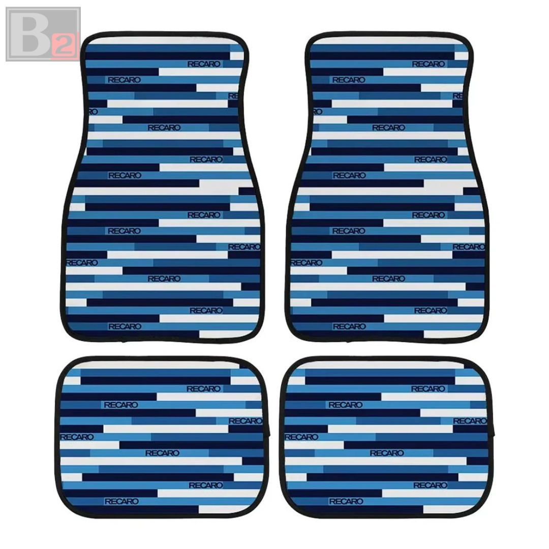 Recaro Stripe Floor Mats (Blue Camo)