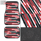 Recaro Stripe Floor Mats (Red)