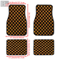 Checkered Floor Mats (Orange)