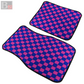 Checkered Floor Mats (Magenta)