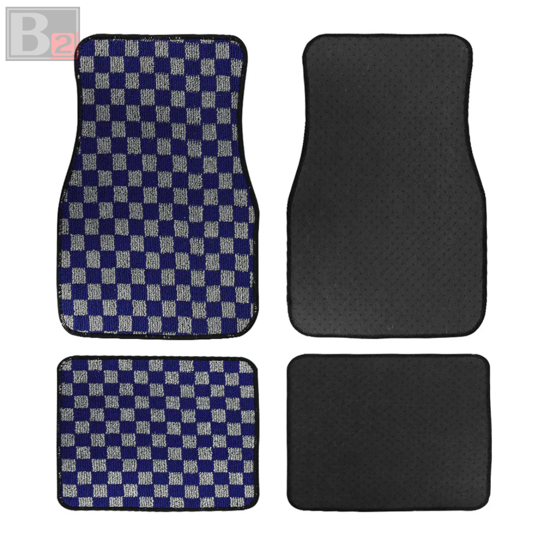 Checkered Floor Mats (Grey)