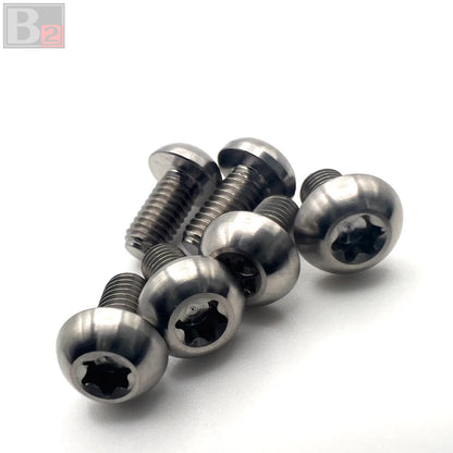 Titanium Round Steering Wheel Bolts - (M5 x 8mm)