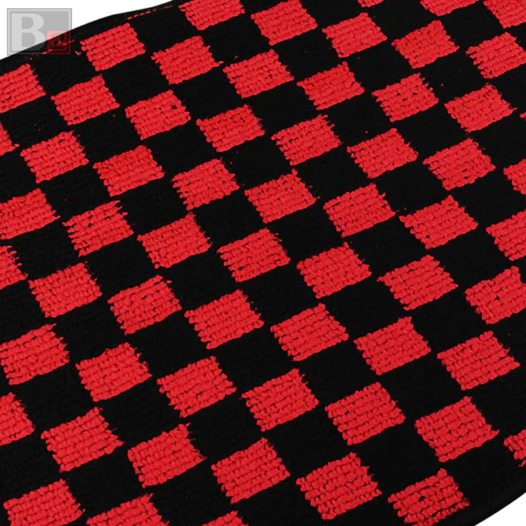 Checkered Floor Mats (Red)