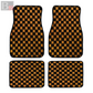 Checkered Floor Mats (Orange)