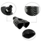 Dual Carbon Fiber Look Heart Shaped Stainless Steel Car Exhaust Pipe Muffler Tip Straight