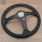 NARDI Classic 360mm Deep Dish Steering Wheel Leather with Black Finish