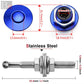 Universal Aluminum Push Button Billet Quick Release Fasteners (Blue)