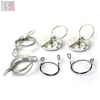 Universal Aluminum Hood Pins Lock with Quick Latch