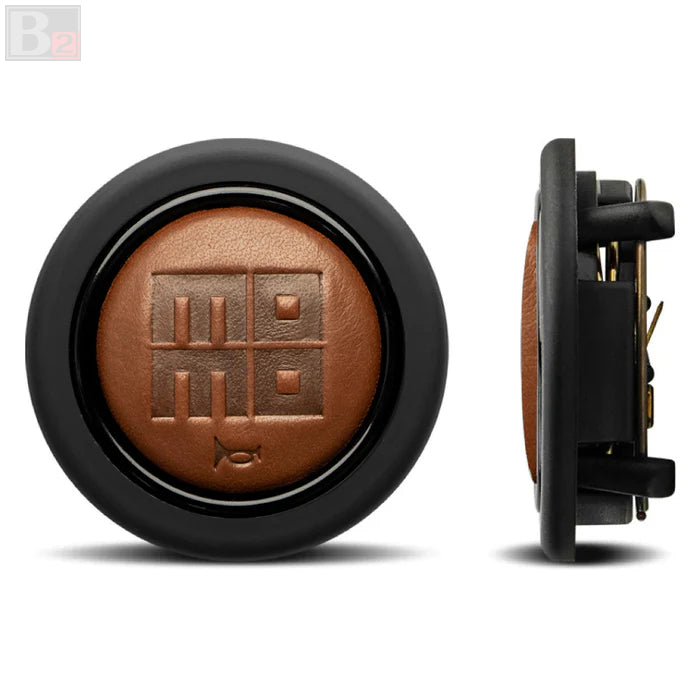 Momo Horn Button - Brown Cigar Leather