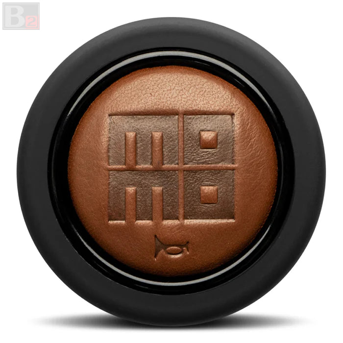 Momo Horn Button - Brown Cigar Leather
