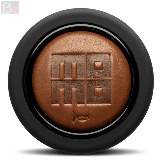 Momo Horn Button - Brown Cigar Leather