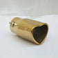 Gold Heart Shaped Stainless Steel Car Exhaust Pipe Muffler Tip Straight