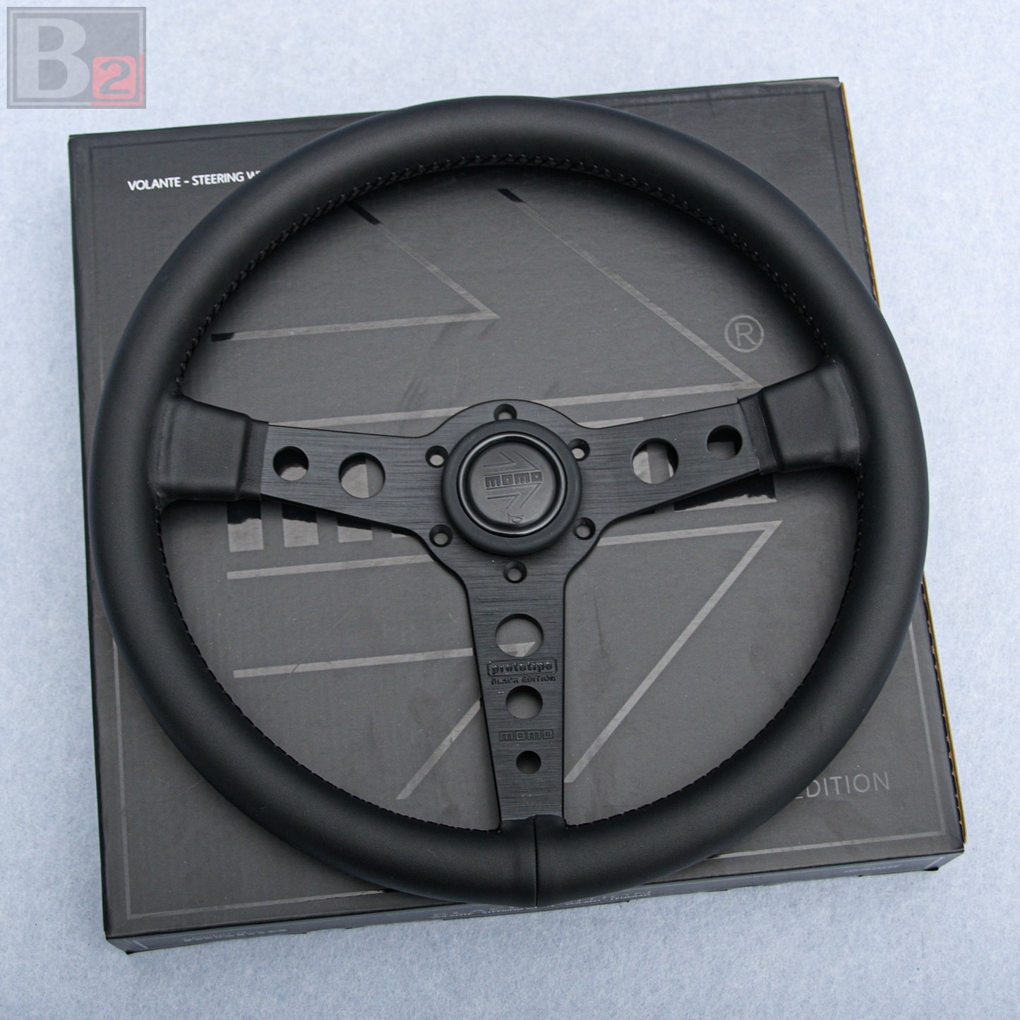 Momo Prototipo Black Edition Flat 350mm Steering Wheel